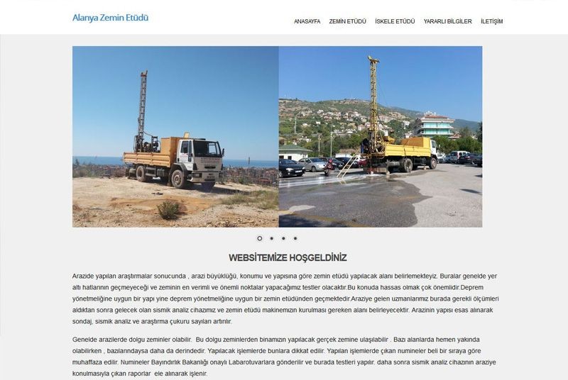 Alanya Web Tasarım - Alanya Zemin Etüdü