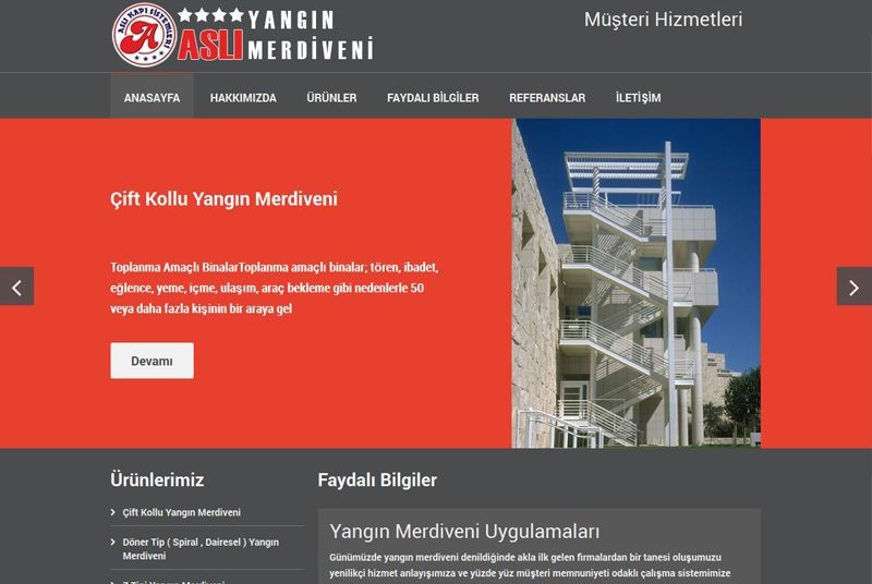 Alanya Web Tasarım - Aslı Yangın Merdiveni