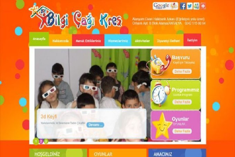 Alanya Web Tasarım - Bilgi Çağı Kreş