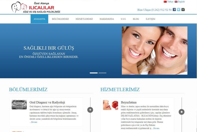 Alanya Web Tasarım - Ilıcalılar Diş Polikinliği