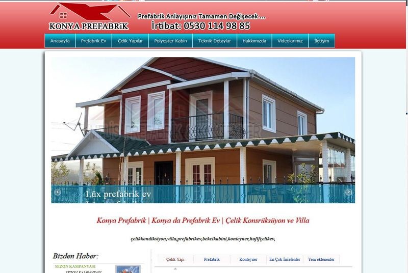 Alanya Web Tasarım - Konya Prefabrik