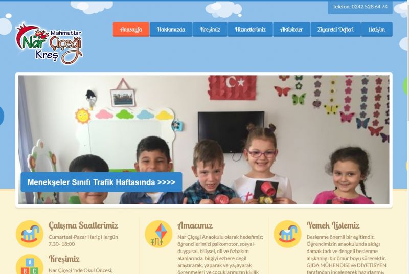 Alanya Web Tasarım - Mahmutlar Narçiçeği Kreş