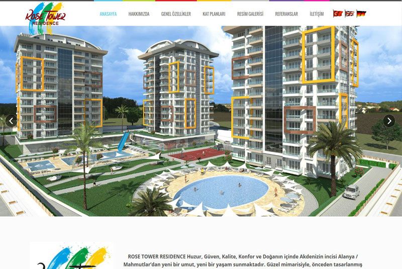 Alanya Web Tasarım - Rose Tower Residence