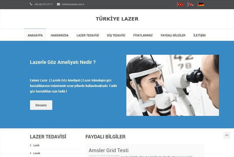 Alanya Web Tasarım - Türkiye Lazer