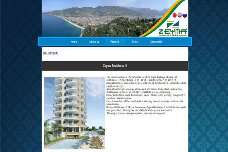 Alanya Web Tasarım - Zeyma Homes
