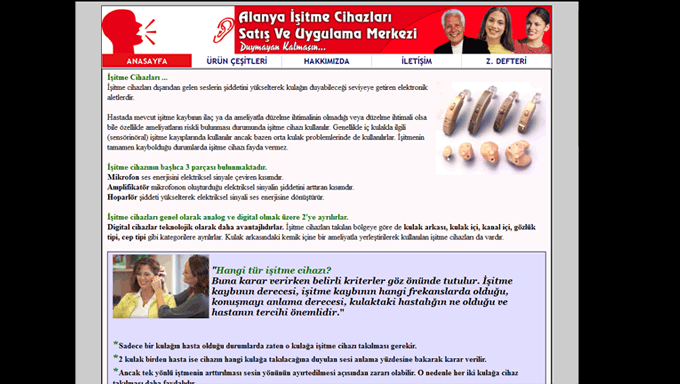 Alanya Web Tasarım - Alanya İşitme Cihazları