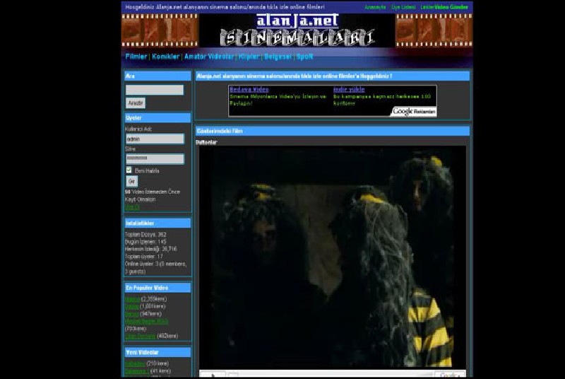 Alanya Web Tasarım - Sinema Salonu